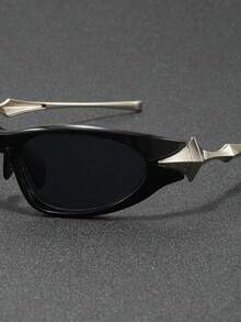 1 par de gafas de moda con montura de piloto para hombres, con bisagras de metal, adecuadas para vacaciones, viajes, playa, conducción, vacaciones y uso diario