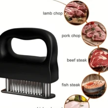 48-Needle Stainless Steel Meat Tenderizer, Kitchen Tool For Tenderizing Beef Steak