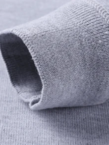 Sudadera con cuello alto para adolescentes, suéter grueso de punto con forro térmico, otoño/invierno