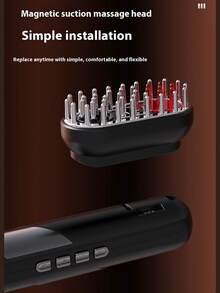 Four In One Electric Hair Department Massage Comb, Electric Beauty Instrument, With Vibration And Negative Ion Spray – Multi-Functional Scalp Brush, Moisturizing And Protecting Hair, Reducing Dryness And Rashness, Ergonomic Design, Comfortable To Use