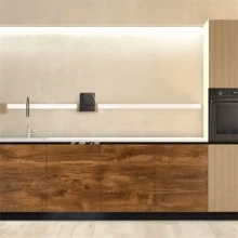 1卷自粘墙纸，复古木纹塔形壁纸，可移除壁纸，客厅卧室墙壁家具装饰，美学墙面装饰 - 彩色 - 查看 3