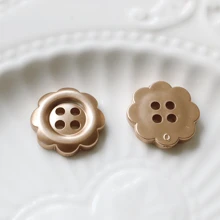 10/20 件金色 4 孔多功能圆形扣，心形花边纽扣，针织开衫衬衫缝纫纽扣 DIY 珠宝配件 - 彩色 - 查看 11