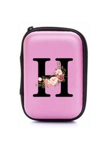 Túi đựng đồ chữ cái A-Z màu hồng EVA, in họa tiết hoa hồng trắng, lý tưởng để đựng dây cáp du lịch, dây USB, phụ kiện điện tử, tai nghe lễ hội âm nhạc và đồ dùng công nghệ khi đi du lịch, đi làm, đi học, ở ký túc xá. Món quà tuyệt vời cho Ngày Nhà giáo. - Nhiều màu - Xem 26