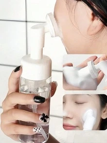 1 Stück 100/150/200ml tragbare Silikon Schaumspender Flasche, für selbstgemachten Schaumreiniger, Shampoo, geeignet für Zuhause, Reisen, einfach mitzunehmen