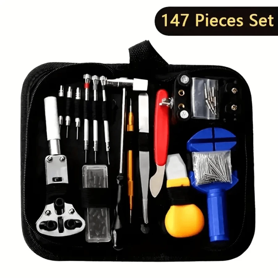 Watchmaker Tool Kit Watch Repair Maintenance Tool Case Watch Repair Kit - Silver - View 1