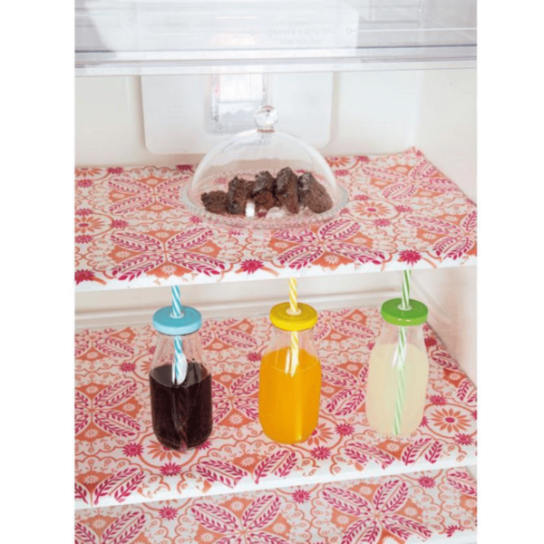 Kit 3 Toalhas para Geladeira Argelia Laranja Vermelho