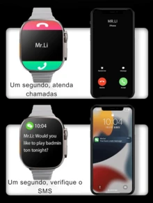 New Series 8 Ultra Watch 2 Waterproof Wireless Sports Smart Watch T800 - Black - View 5