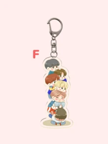 1pc Kpop Star Acrylic Cartoon Keychain/Anime Keychain/Friendship Keychain: Featuring Characters Bag Accessories, Funny Jewelry, And Fans Ideal For Boyfriends, Girlfriends, Family Members, Teachers, Party, And -Themed Cell Phone Decorations. Christmas Gift Ideas Bag Charms Car Accessories Sister
