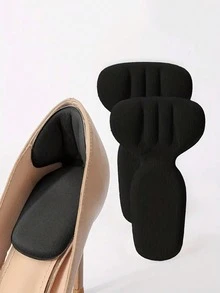 1 Cặp miếng lót gót giày, thích hợp cho giày rộng, miếng lót gót có thể ôm sát giày quá khổ, dùng được cho cả nam và nữ, giúp cải thiện độ vừa vặn và thoải mái của giày, ngăn ngừa phồng rộp ở gót chân. - màu đen - Xem 4