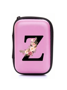 Túi đựng đồ chữ cái A-Z màu hồng EVA, in họa tiết hoa hồng trắng, lý tưởng để đựng dây cáp du lịch, dây USB, phụ kiện điện tử, tai nghe lễ hội âm nhạc và đồ dùng công nghệ khi đi du lịch, đi làm, đi học, ở ký túc xá. Món quà tuyệt vời cho Ngày Nhà giáo. - Nhiều màu - Xem 22