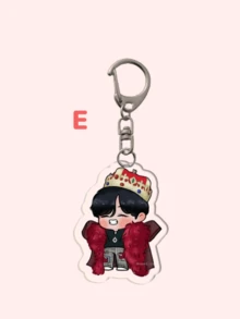 1pc Kpop Star Acrylic Cartoon Keychain/Anime Keychain/Friendship Keychain: Featuring Characters Bag Accessories, Funny Jewelry, And Fans Ideal For Boyfriends, Girlfriends, Family Members, Teachers, Party, And -Themed Cell Phone Decorations. Christmas Gift Ideas Bag Charms Car Accessories Sister