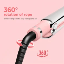 UKLISS Alisador e Modelador de Cabelo Profissional de Titânio 2 em 1 - Placas Cerâmicas de Alto Brilho, Aquecimento Rápido em 30s, Voltagem Dual 110-240V para Viagens, Ferramenta de Styling de Nível Salão para Cabelos Lisos e Cacheados