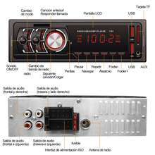 Estéreo para Coche Bluetooth Mp3 Manos Libres Radio Aux Fm Sd USB, Reproductor de Música MP3 Manos Libres Bluetooth Compatible con Todos los Smartphones - Versión mejorada - Ver 7