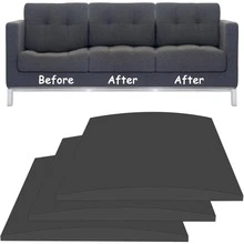 1pc Of Set 45D Couch Cushions Supports For Sagging Cushions, 20"X 20" Sofa Furniture Seat Cushion Under Sag Repair, Curved 45 D High Density Foam Replacement For Chair Sofa - Black - View 19