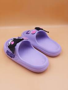 SANRIO 三丽鸥  &  &  女童拖鞋，卡通鞋，防滑，可爱卡通室内浴室淋浴鞋，沙滩凉鞋，儿童 | 三丽鸥鞋 - 淡紫色 - 查看 4