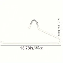 5 件金属现代简约米色鹅形涂层防滑裤架，可扩展衣柜衣架，男女皆宜 - 米色 - 查看 10