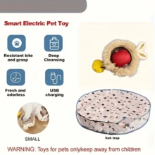Rechargeable Interactive Cat Ball Toy - USB Auto Charging, Motion Sensor - Multicolor - Ver 7