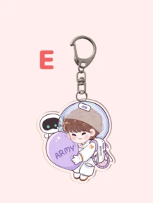 1个亚克力卡通韩流卡通钥匙扣/动漫钥匙扣/友情钥匙扣：以卡通人物为主题，可作为包包配饰、趣味饰品和粉丝礼物。非常适合送给男朋友、女朋友、家人、老师，也可作为派对礼物和主题手机装饰。可作为带证件夹的包包挂绳、汽车配饰、包包挂饰、圣诞节汽车配饰和姐妹礼物。 - 彩色 - 查看 14