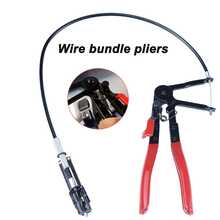 1PC/2PCS Hose Clamp Pliers, Disassembly Kit With Long Steel Wire Spring Hose Clamp, Manual Tool Pliers With Wire Bundle, Suitable For Car Maintenance Manual Tool Set - Red - View 5