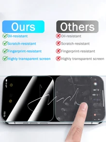 6Pcs Tempered Glass Compatible With IPhone 17 16 15 14 13 12 11 Pro Max Air X XS XR Mini 7 8 14 Plus Screen Protector Compatible With IPhone 14 15 Pro Max Glass - Clear - View 8