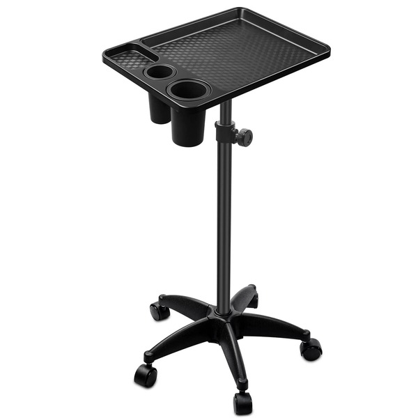 Salon Tray On Wheels, Salon Rolling Tray With Adjustable Height, Hair Stylist Tray, Suitable For Tattoo Tray And Dental Tray Rolling Tray, Salon Tray, Salon Station, Tattoo Tray, Salon Tray On Wheels, Stylist Tray