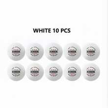 10pcs ABS Material 40+ Super White And Yellow Table Tennis Balls, Suitable For Training And Competition