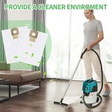 أكياس الغبار لمكانس الكهربائية من سلسلة Karcher T7/1، T9/1، T10/1، T12/1، أكياس الفلتر Karcher 6.904-335، سعة كبيرة، ترشيح قوي، مواد مقاومة للتمزق