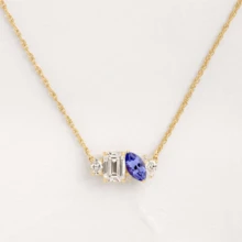 1pc December Birthstone Fashion Necklace For Women, Casual Luxury Style, Suitable As Gift