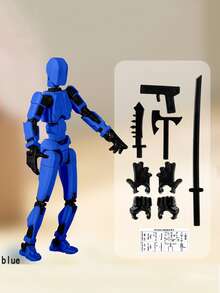 5 Stücke/1 Packung bewegliche Actionfigur mit Waffen als Geburtstagsgeschenk, Dekorationen für Feiertage, Inneneinrichtung, verschiedene Partys und Feiertagsdekorationen.