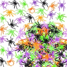 40 pièces Bague araignée Halloween, décorations en plastique d'araignée, accessoires, cadeaux de fête d'Halloween