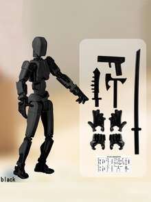 5 Stücke/1 Packung bewegliche Actionfigur mit Waffen als Geburtstagsgeschenk, Dekorationen für Feiertage, Inneneinrichtung, verschiedene Partys und Feiertagsdekorationen.