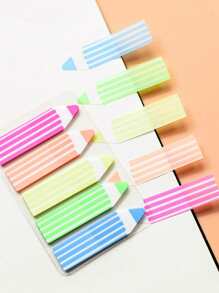 3/1pc Vintage European Style Cute Cartoon Head PET Sticky Notes, Suitable For Student Messages, Office Marking, Teachers, Reusable, Back To School Essential