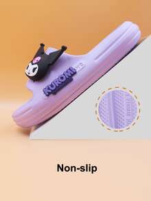SANRIO 三丽鸥  &  &  女童拖鞋，卡通鞋，防滑，可爱卡通室内浴室淋浴鞋，沙滩凉鞋，儿童 | 三丽鸥鞋 - 淡紫色 - 查看 5