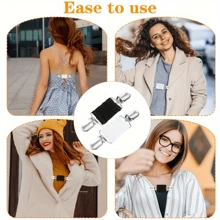 1/2/3/4/6/8pcs Vintage Rhinestone Shawl Clips, European And American Style Sweater Clips, Scarf Clips, Anti-Slip Brooch Collar Clips, Alloy Accessories