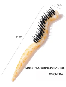 1 Stück modischer Halbmond Haarkamm mit Schlangenmuster, Leoparden Bartbürste, Borsten aus Schweineborsten Nackenreiniger, Stylingkamm, Bartölpinsel, Sektionskamm, Friseurwerkzeug, geometrischer Sektionskamm mit Schlangenmuster und Kontrastfarbe, Friseurwerkzeug, ganzjährig, Schönheits-Accessoire-Geschenke für Zuhause, Haarstyling-Set, für Friseur-Salon, Reise-Essentials
