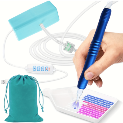 Zestaw diamentowych długopisów do malowania próżniowego – Diamond Art Accessories Tools, metalowy długopis, zestaw diamentowych długopisów artystycznych dla dorosłych