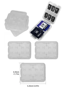 Túi đựng thẻ nhớ PVC đa năng, Thẻ máy ảnh, Thẻ CF, Túi đựng thẻ SD, Hộp đựng thẻ lưu trữ đa năng, Túi đựng máy ảnh, Túi đựng - màu đen - Xem 9