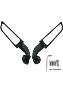 Motorcycle Mirrors Wing Rearview Mirrors Compatible With Kawasaki 300 400 650 CBR300R CBR500R CBR600RR CBR1000RR Suzuki GSXR 600 750 R15 R25 YZF600R,Moto - A - View 7