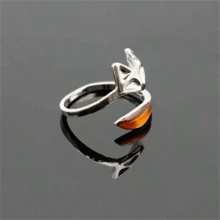 1 件复古时尚可爱狐狸戒指，动物主题珠宝，女士时尚个性化派对戒指