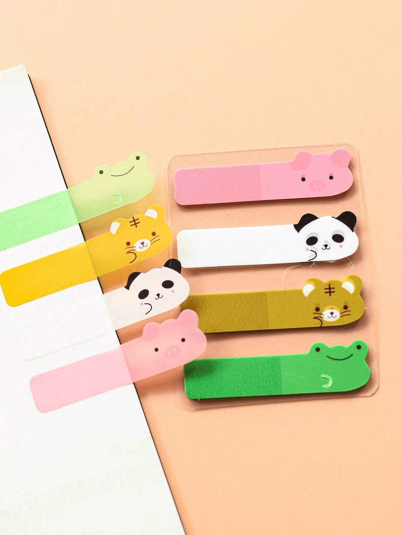 3/1pc Vintage European Style Cute Cartoon Head PET Sticky Notes, Suitable For Student Messages, Office Marking, Teachers, Reusable, Back To School Essential