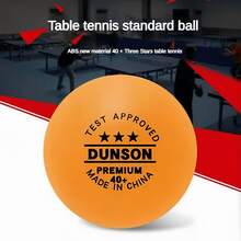 10pcs ABS Material 40+ Super White And Yellow Table Tennis Balls, Suitable For Training And Competition