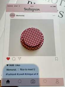 纯色格子图案磁性手机支架适用于 、Android 手机，生日、家人、朋友礼物推拉式手机握把手机配件 - 彩色 - 查看 13