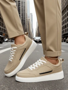 2025 New Women Casual Lace-Up Soft Bottom Comfortable Skateboard Shoes, Lightweight Low-Top Daily Sneakers, Couple Shoes