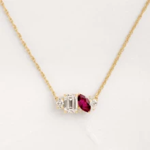 1pc December Birthstone Fashion Necklace For Women, Casual Luxury Style, Suitable As Gift
