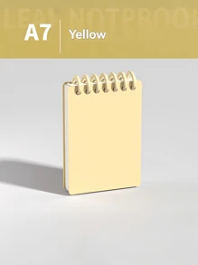 Libreta mini A7 con diseño de alta calidad, páginas desprendibles, plegable 360°, 80 hojas/160 páginas, carcasa de PP mate resistente al agua, adecuada para oficina, escuela, reuniones, contabilidad, DIY, registro de vida, conferencias de estudiantes, reuniones de trabajo, planificación de fitness, vuelta al cole, trabajo, etc.