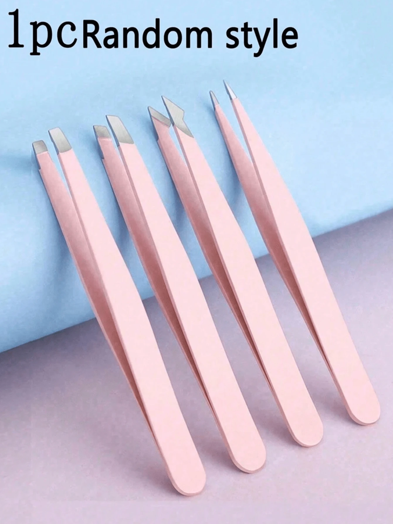 4件套专业不锈钢眉镊套装，精密镊子，适用于面部毛发/内生毛发/刺去除，美容修容工具