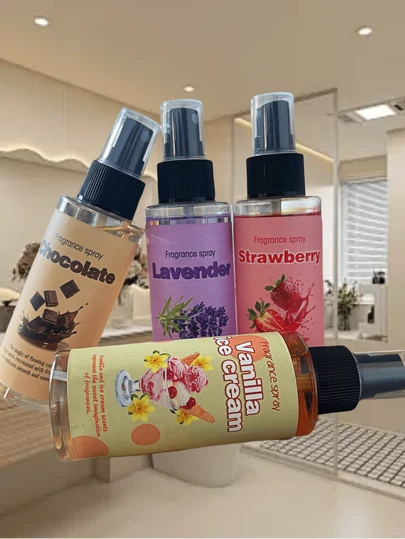 100ml香草和巧克力香氛喷雾，持久香氛喷雾，适用于家居、衣物、汽车、浴室空气清新剂