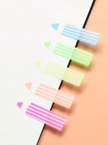 3/1pc Vintage European Style Cute Cartoon Head PET Sticky Notes, Suitable For Student Messages, Office Marking, Teachers, Reusable, Back To School Essential