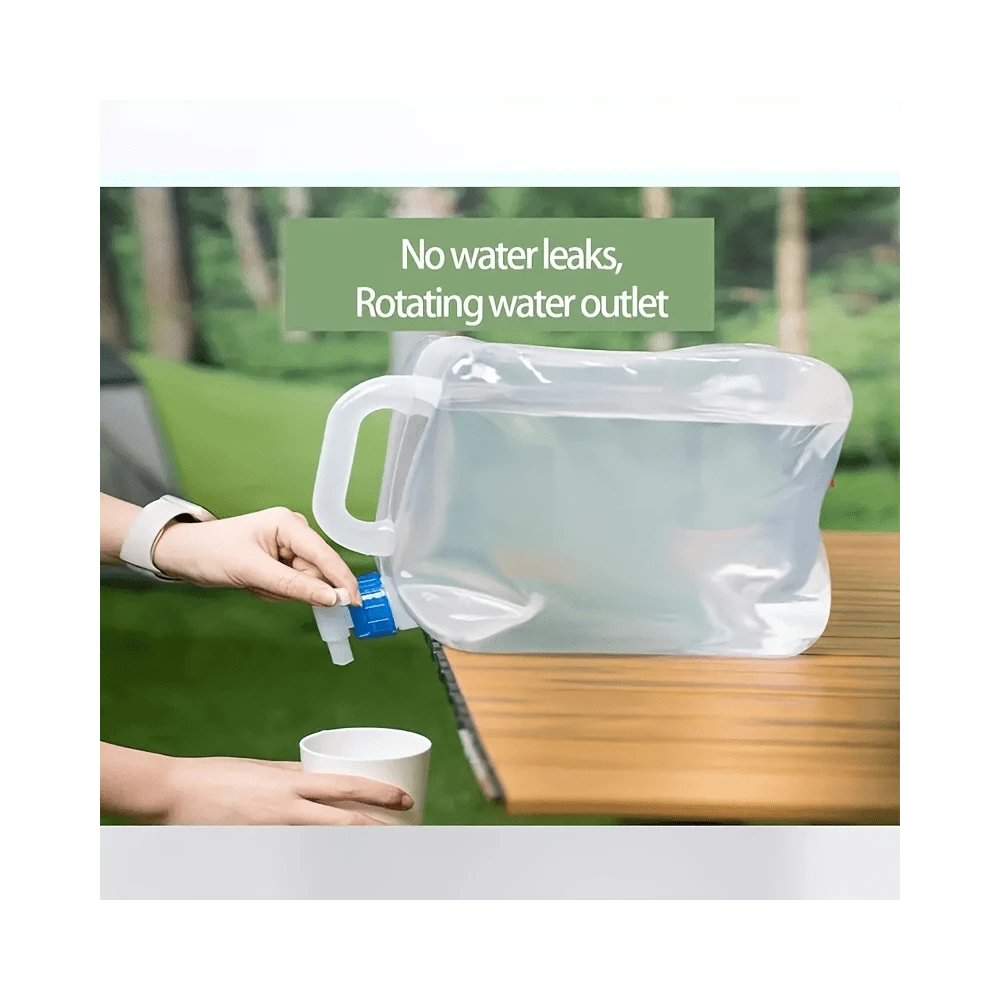 Faltbarer Wasserbehälter mit Hahn, Camping Wasserkrug geeignet für Outdoor Wandern Rucksack, Camping, Autofahren, Innenbereich, Notfall, tragbarer zusammenklappbarer Wasserbehälter