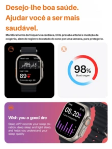 New Series 8 Ultra Watch 2 Waterproof Wireless Sports Smart Watch T800 - 橘色 - 查看 6